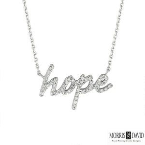0.26 Carat Natural Diamond Hope Necklace